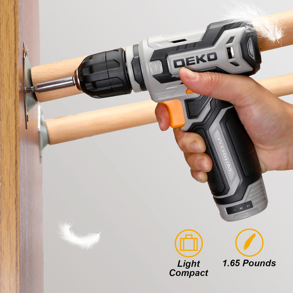 12V Cordless Drill Set with 3/8-inch Keyless Chuck L687681