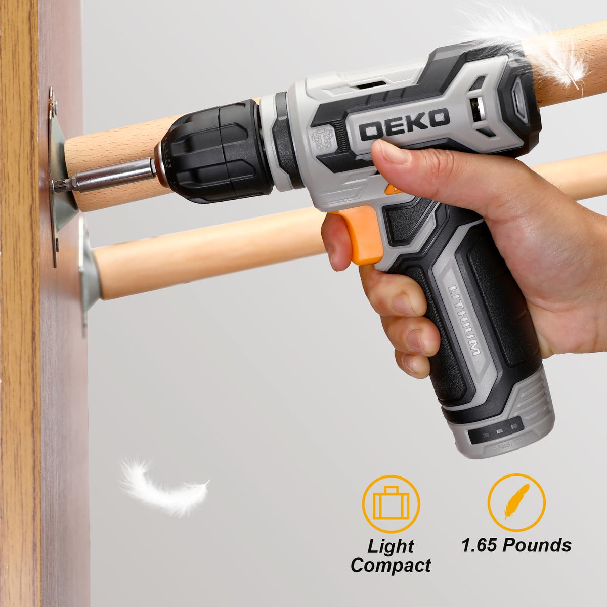 12V Cordless Drill Set with 3/8-inch Keyless Chuck L687681