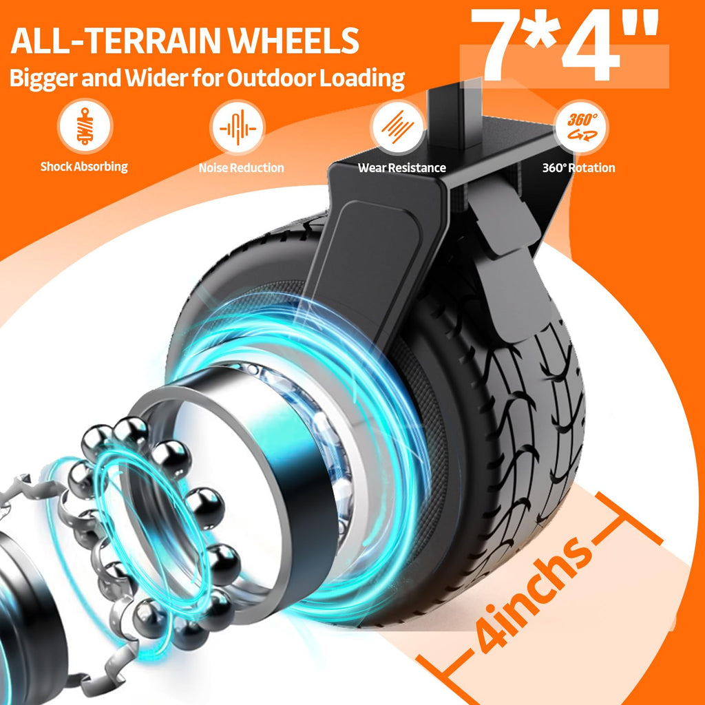 300L Foldable Collapsible Wagon Cart with All-Terrain Wheels Q133