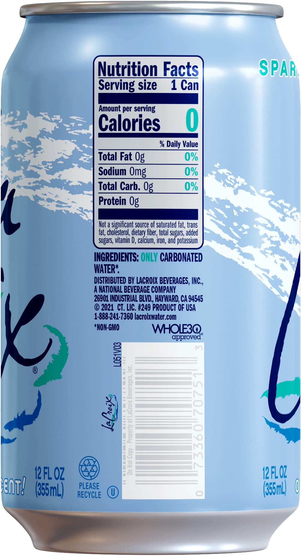 Sparkling Water 12 Fl Oz (pack of 8) M36353