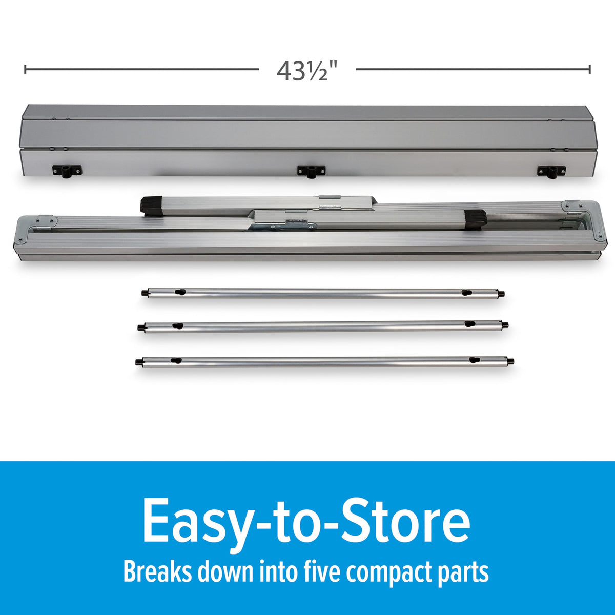 Aluminum Roll-Up Table with Carrying Bag, Seats 4-6 J4473