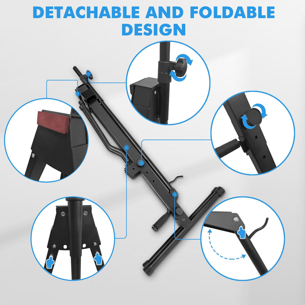 Heavy Duty Adjustable Steel Cello Stand with Bow Hook W769540