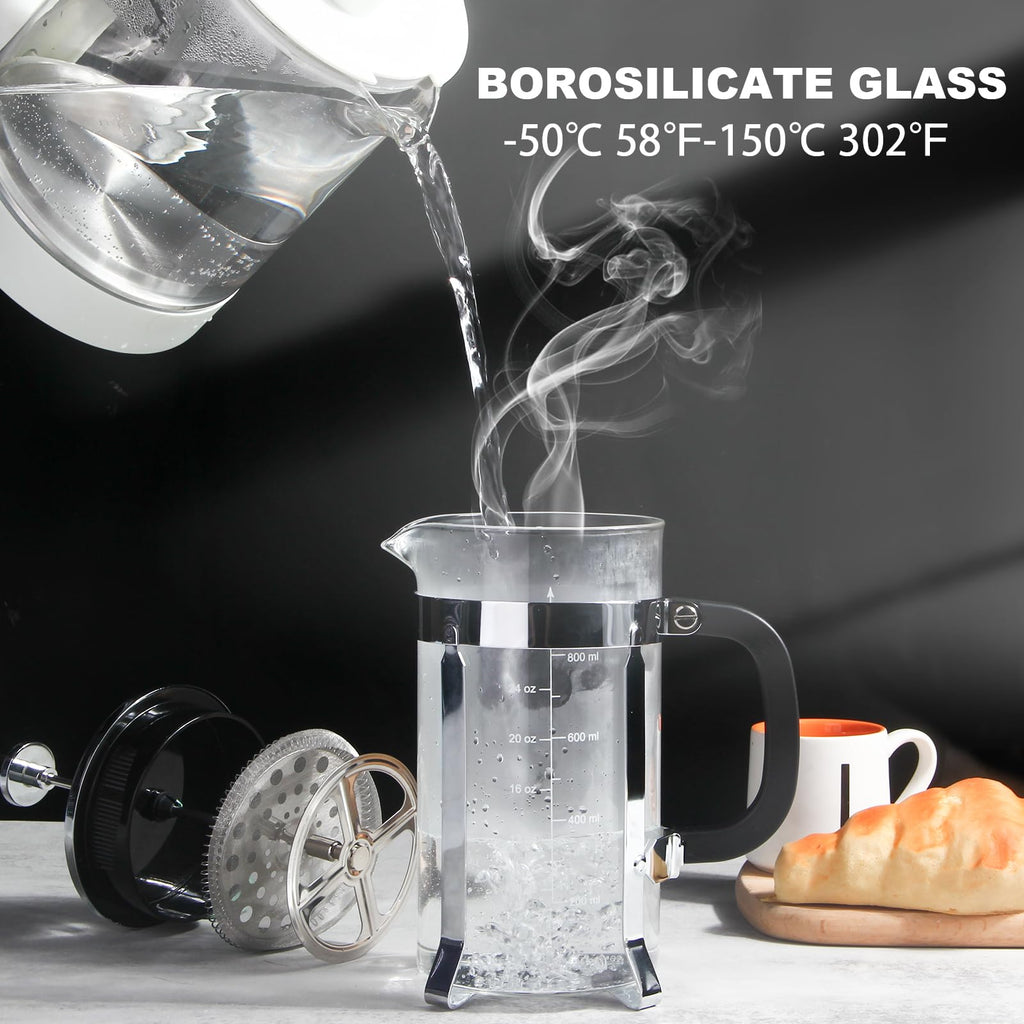 34oz Stainless Steel French Press Coffee Maker R483282
