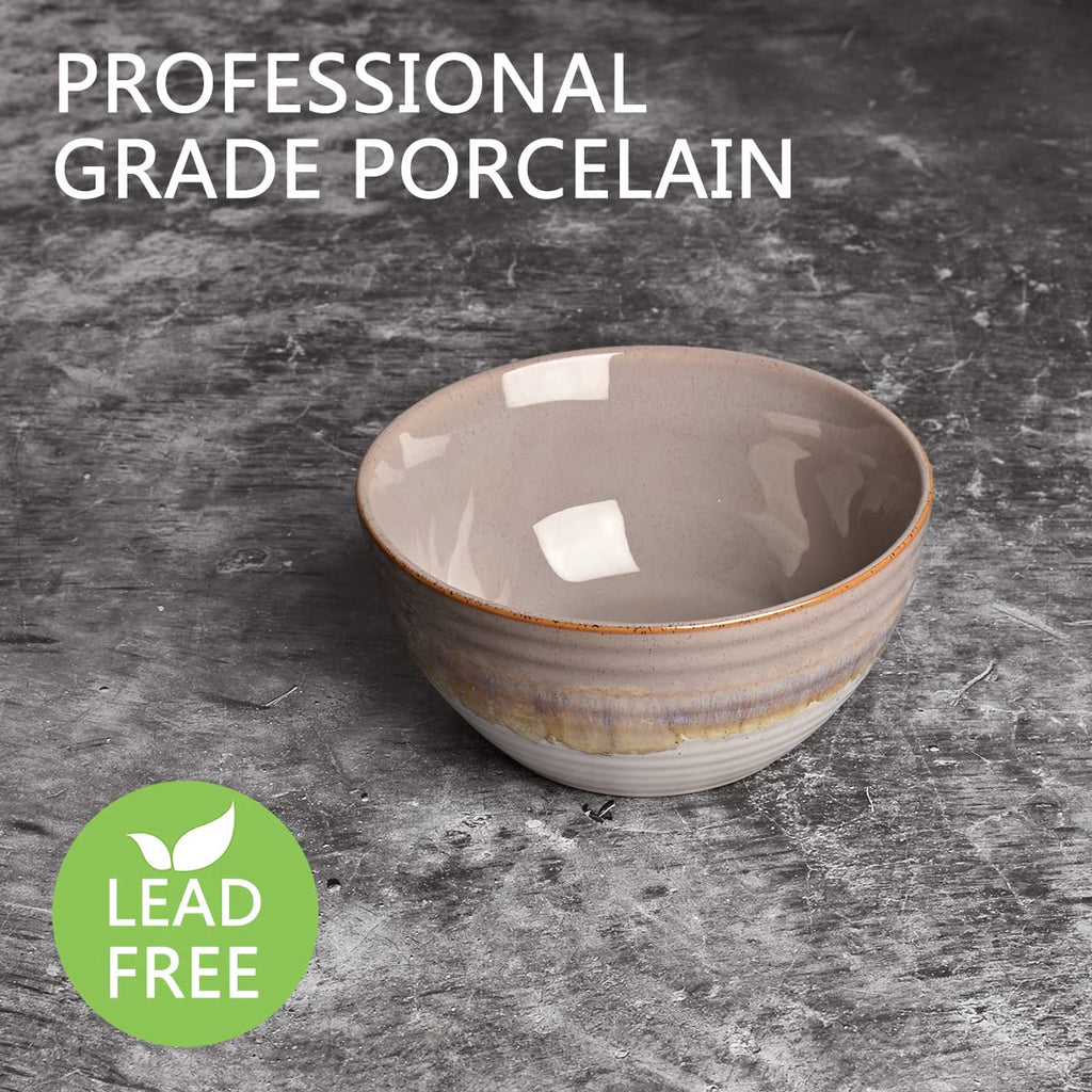 Ceramic Cereal Bowl Set of 4, 26 Oz, 6 in M1910