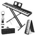 88 Key Foldable Electronic Keyboard Piano with Stand E74523