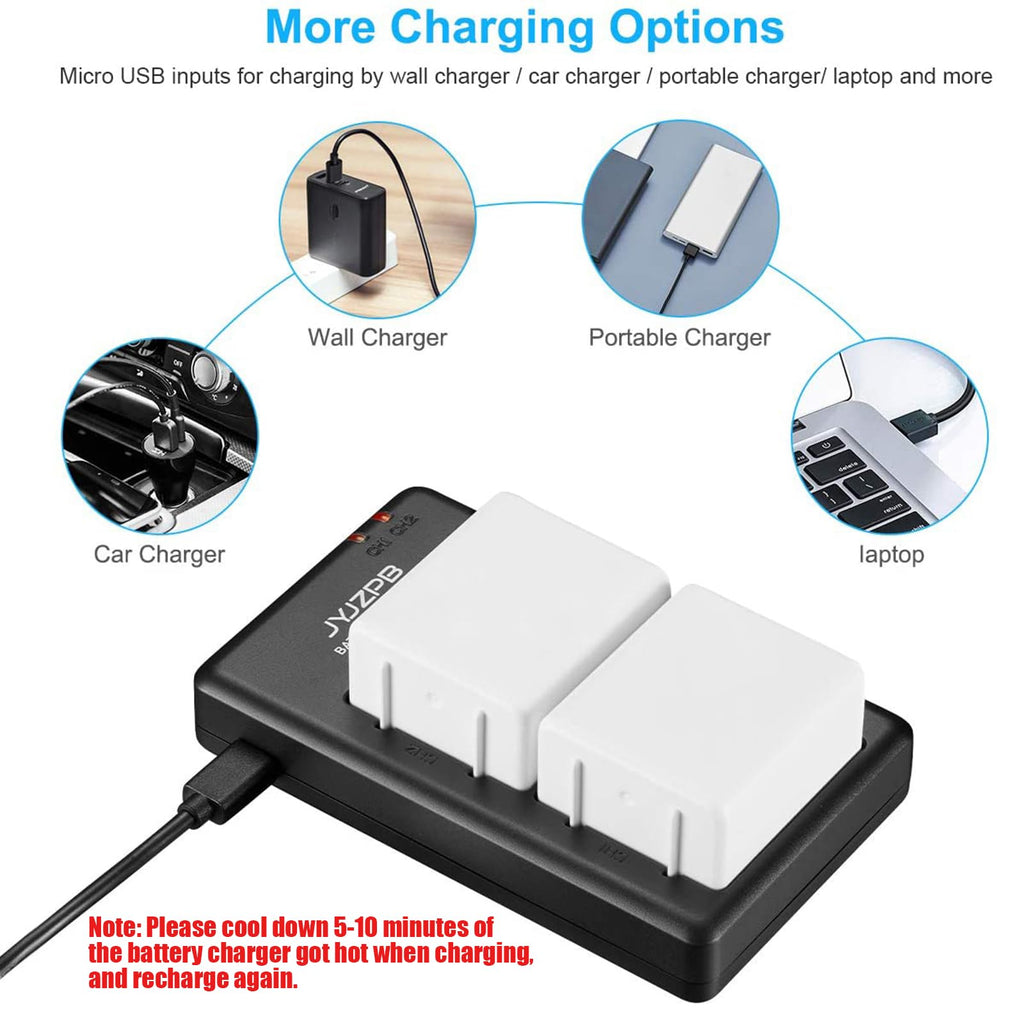 2 Pack 4800mAh Batteries with Dual Battery Charger U636869