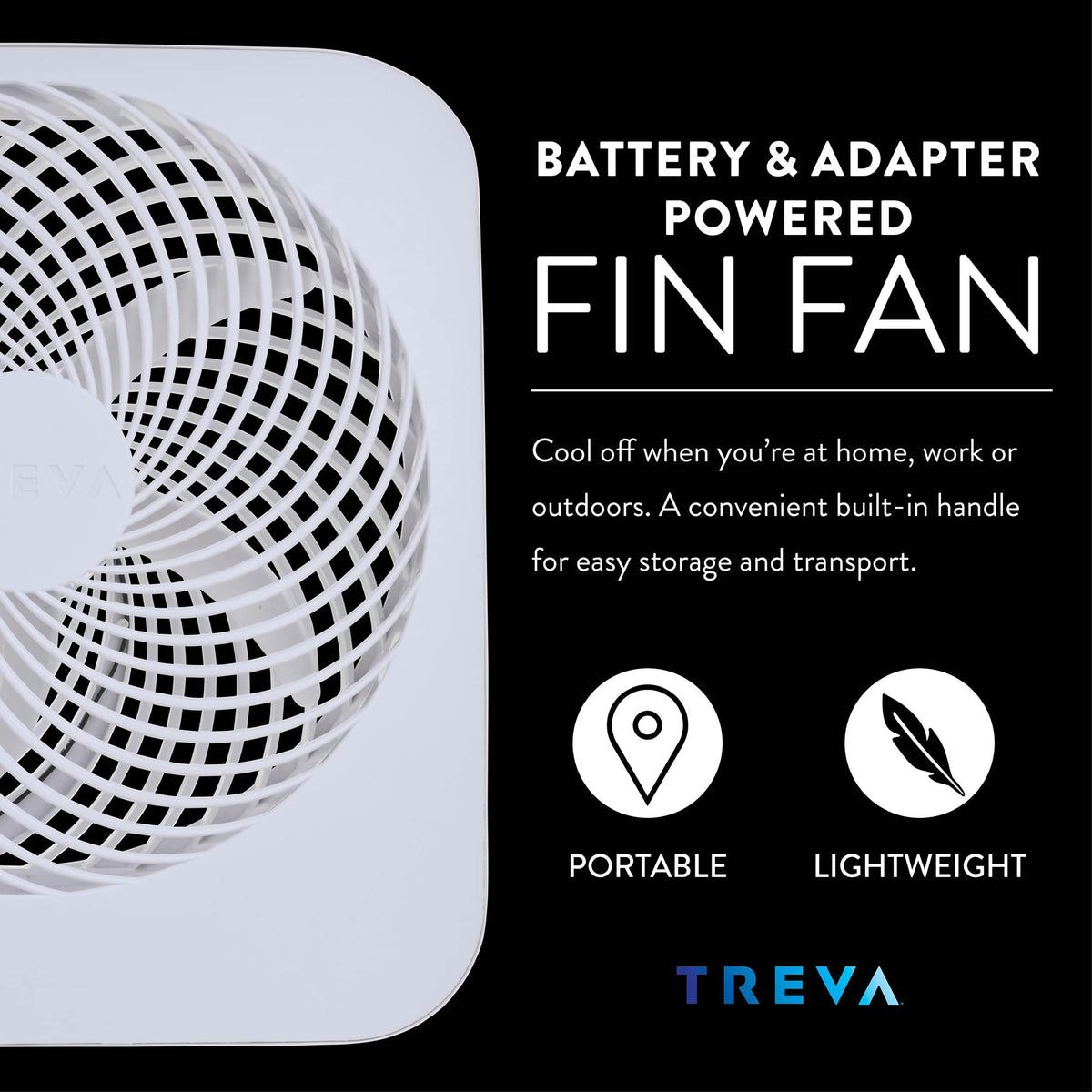 10 in Portable 2-Speed Desk Fan White C505071
