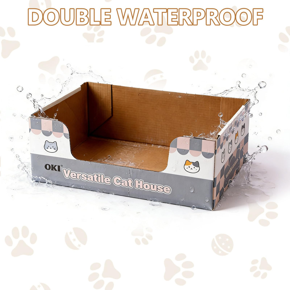 3-Pack Disposable Cat Litter Box with Scoop S6544