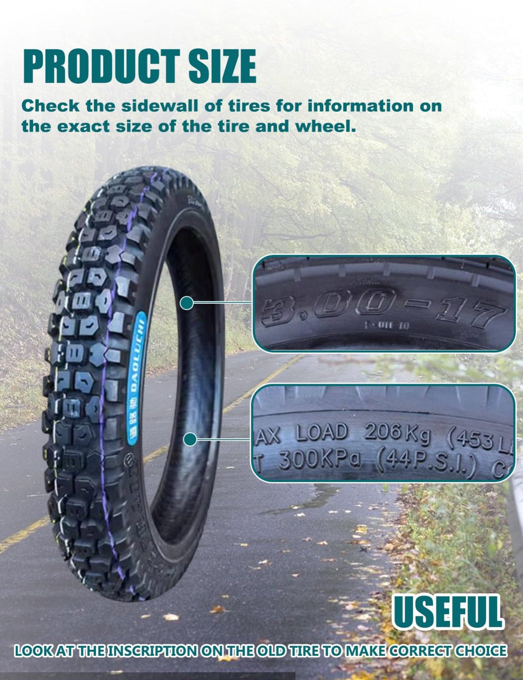 3.00-17 Scooter Tire K434766