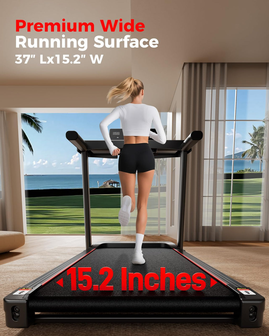 Foldable Treadmill with 12% Incline A420