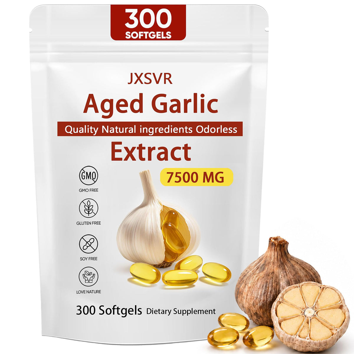 Odorless Aged Garlic Extract 300 Softgels J449281