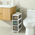 3 Drawer Plastic Storage Organizer with Wheels T588