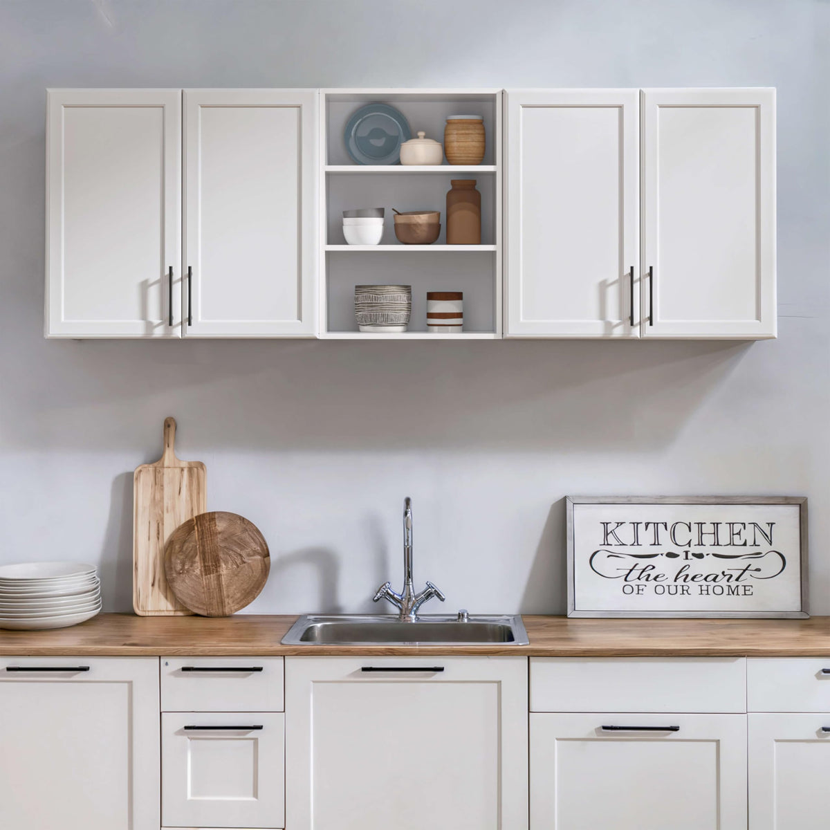 White Wooden Wall Cabinet X25078