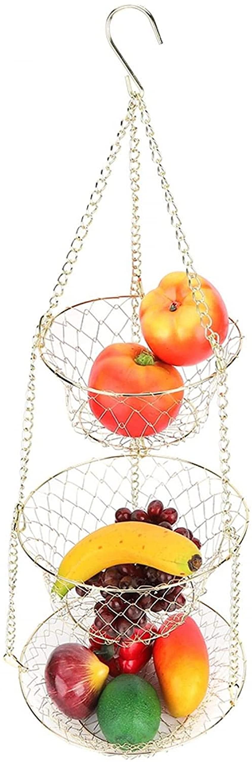 3-Tier Heavy Duty Wire Hanging Basket X316