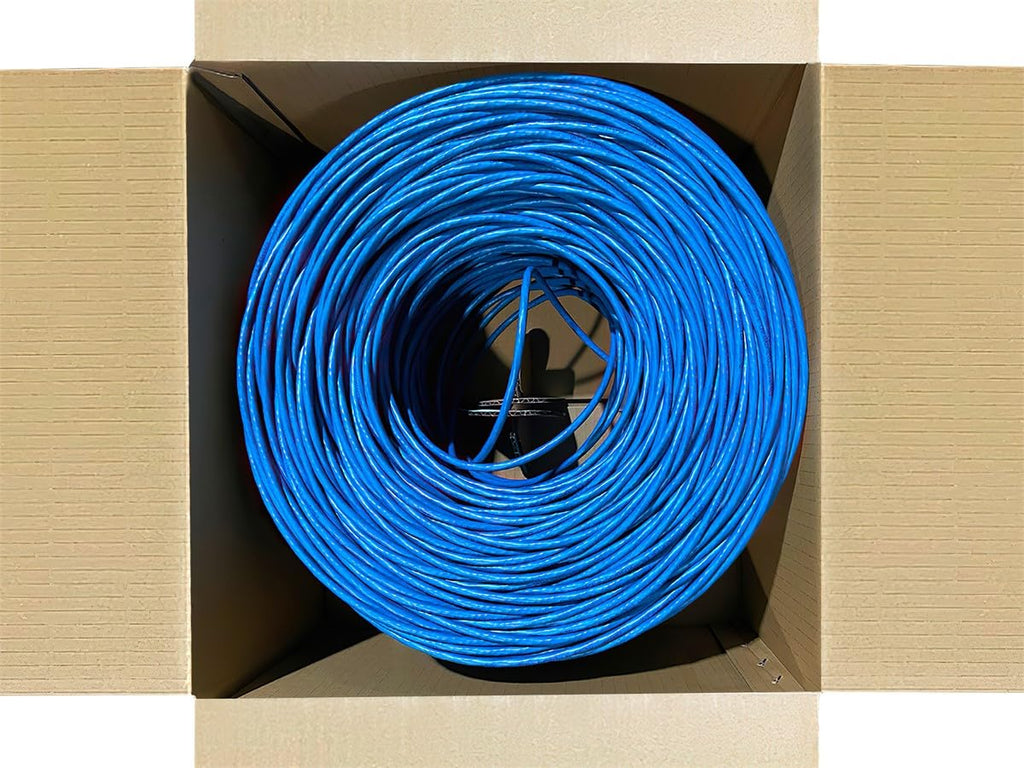 Cat6 Ethernet Bulk Cable 1000 Feet Blue A998598