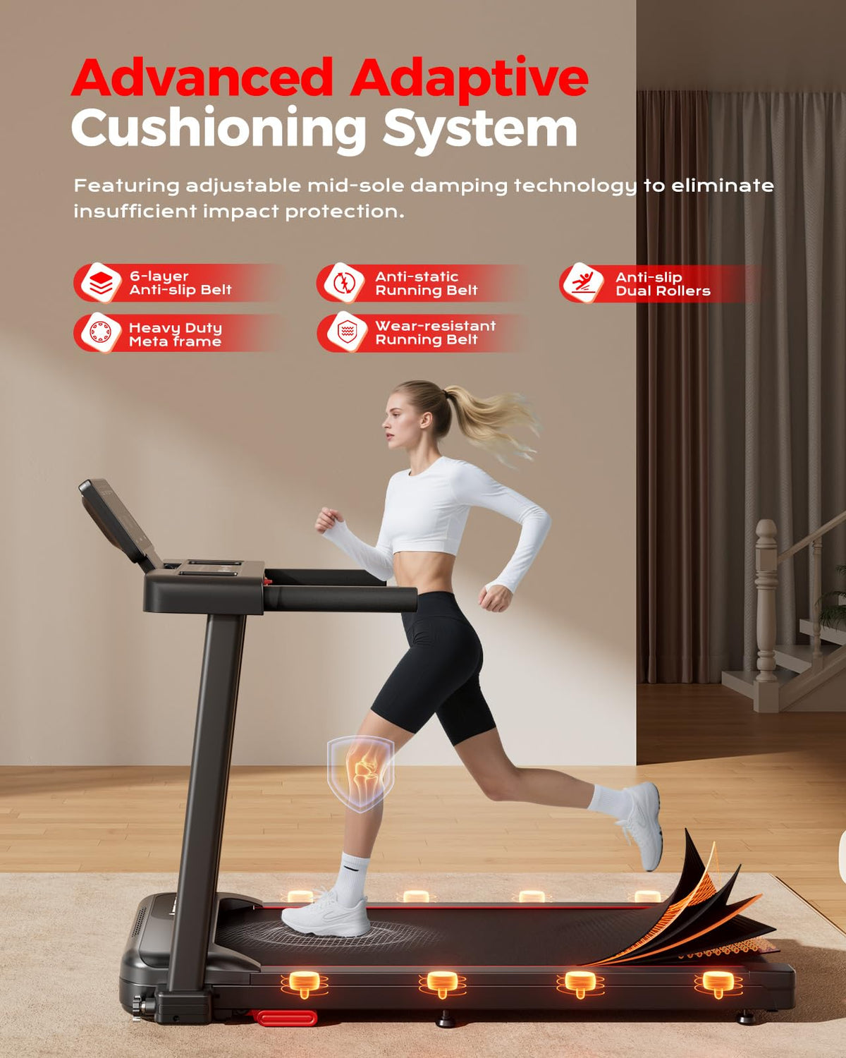 Foldable Treadmill with 12% Incline A420