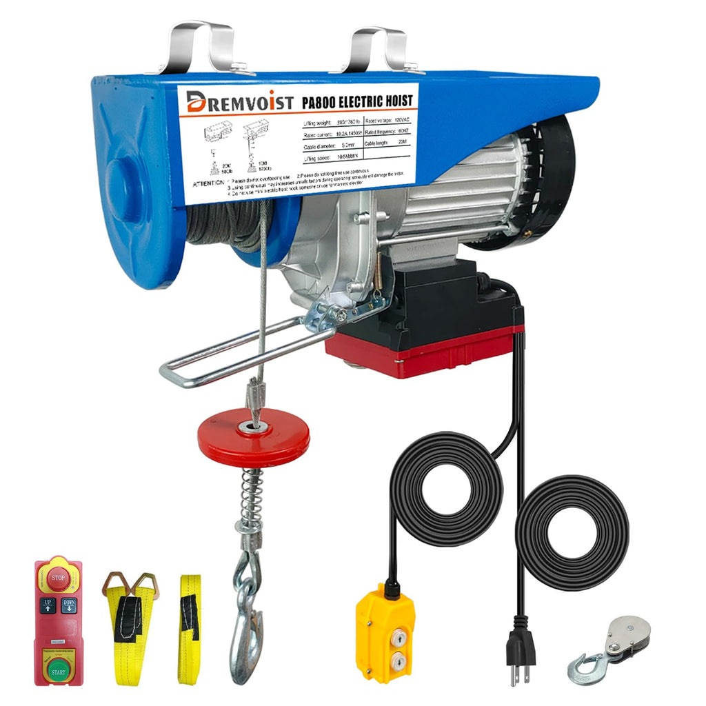 Electric Hoist 110V 1760 LBS with Remote Control J17817