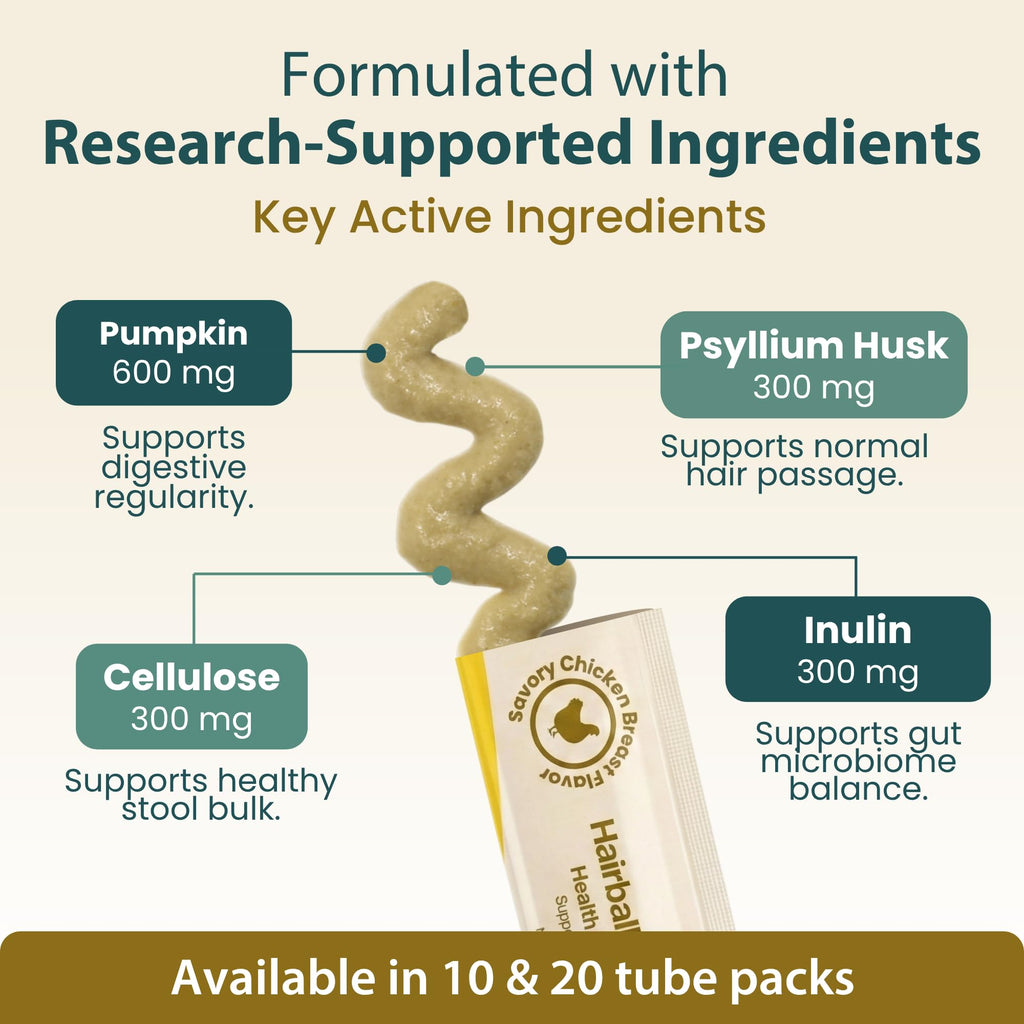 Cat Hairball Support Puree with Pumpkin Powder R4860