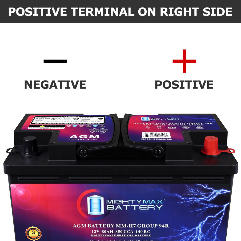 12V 80AH 850 CCA Replacement Battery S6634