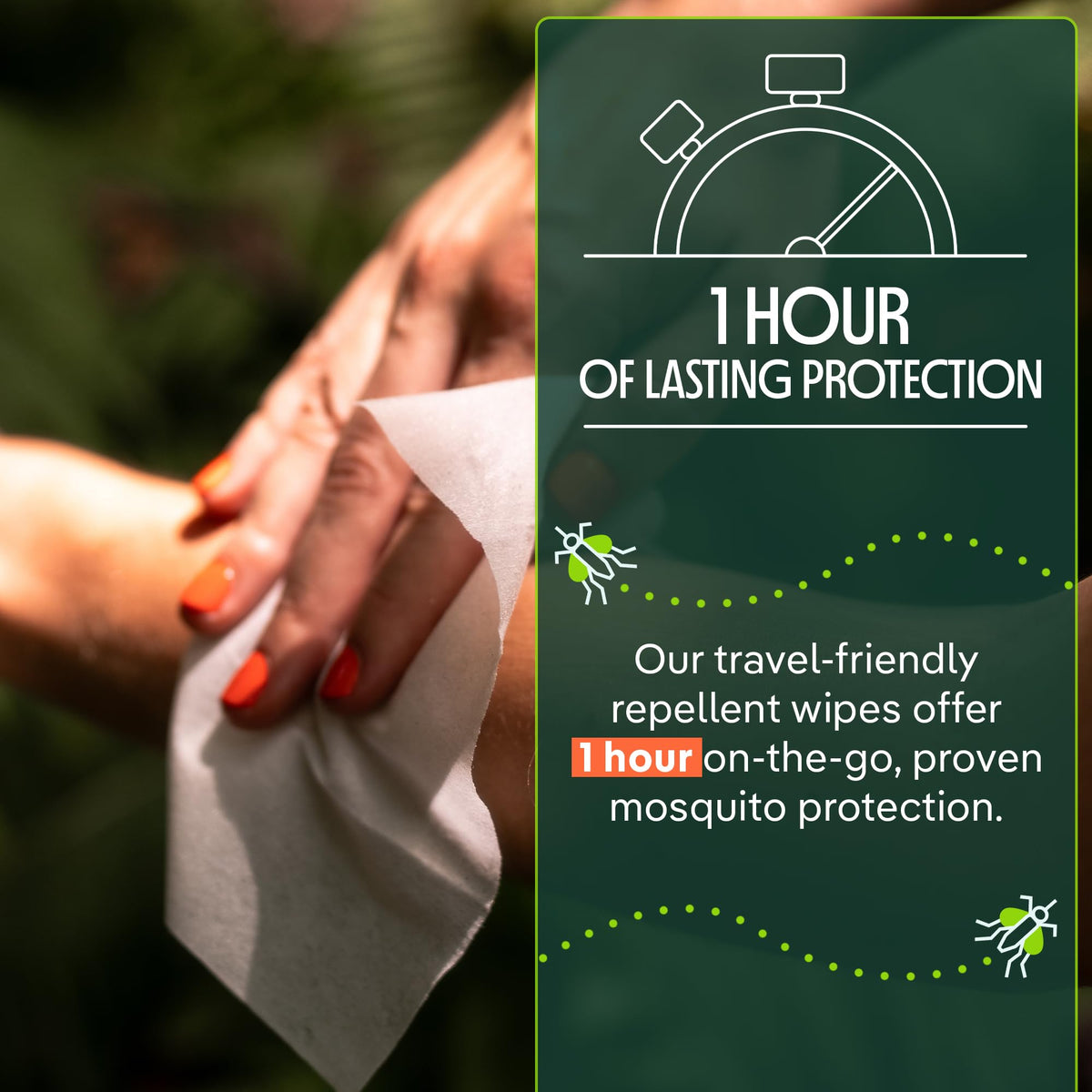 Plant-Based Mosquito Repellent Wipes 10 Count Pack of 3 K91537