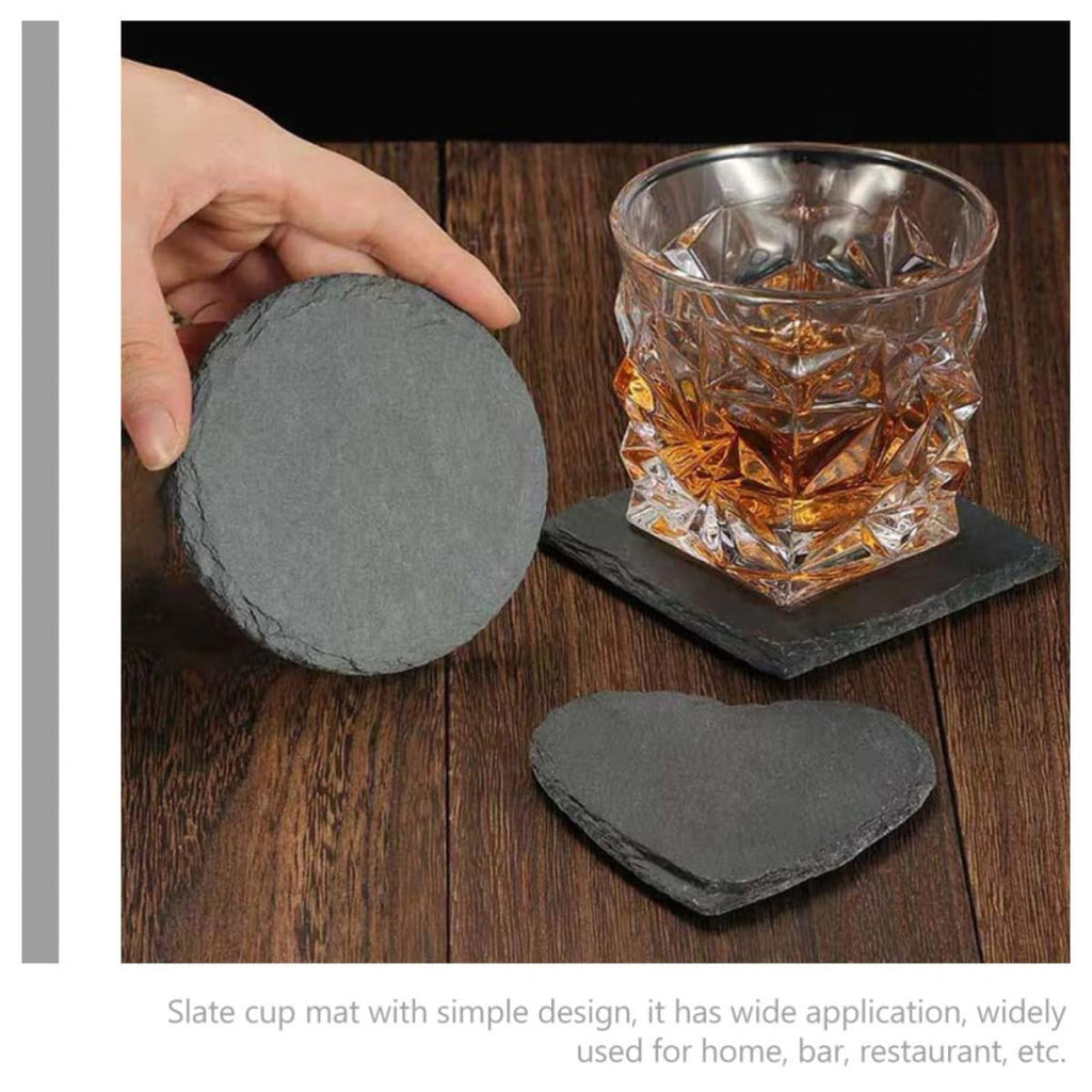 12pcs Natural Stone Drink Coasters Set Y251