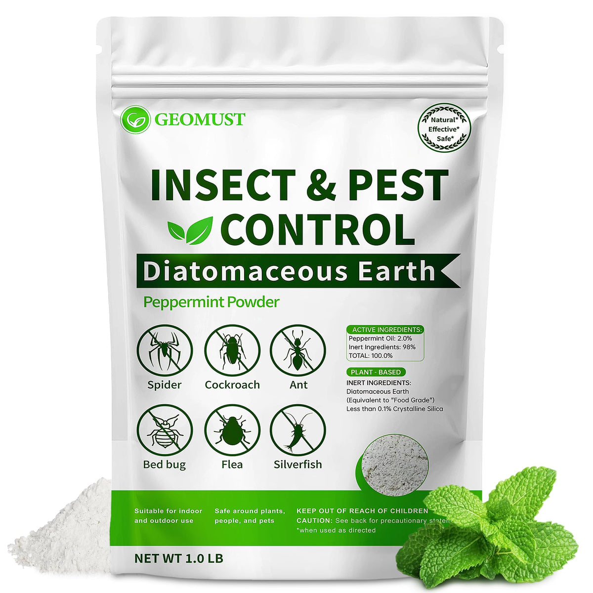 Diatomaceous Earth Food Grade Insect Killer 1 lb B406801