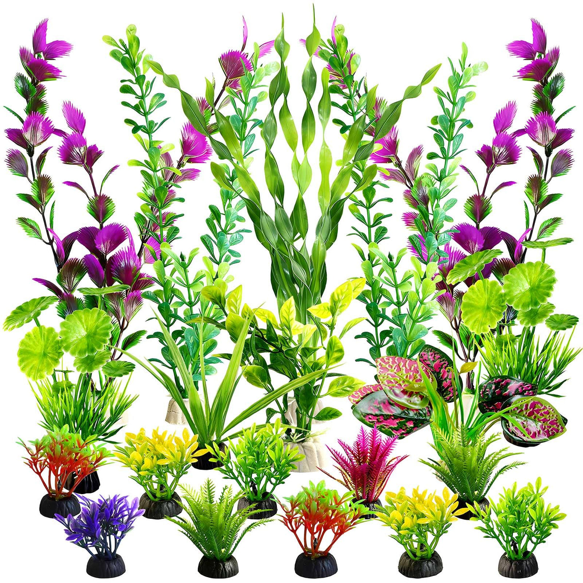 Artificial Aquarium Plants Green Plastic Fish Tank Decorations Y732067