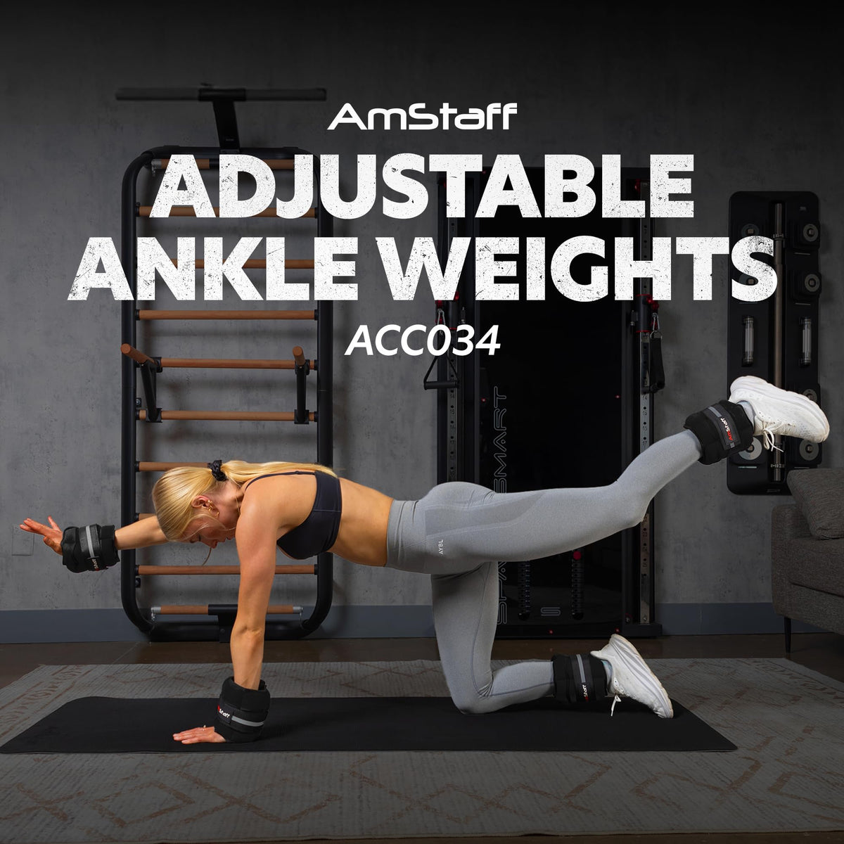 Adjustable Ankle Weights 1 Pair 10 lbs Set L793