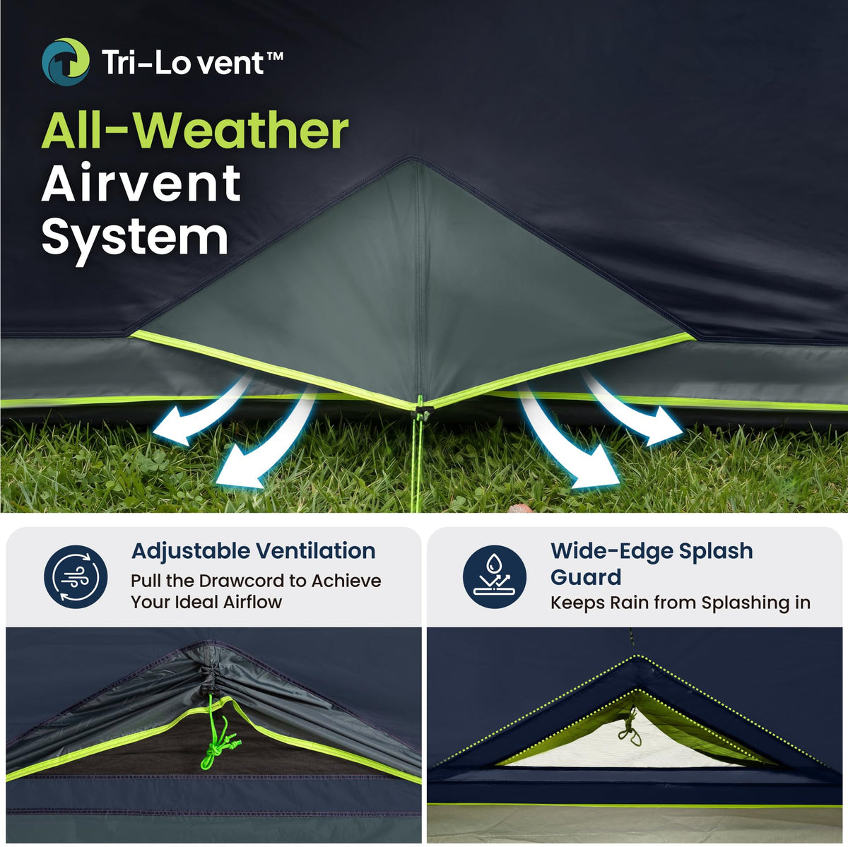 12 Person Camping Tent with Shade Canopy T440