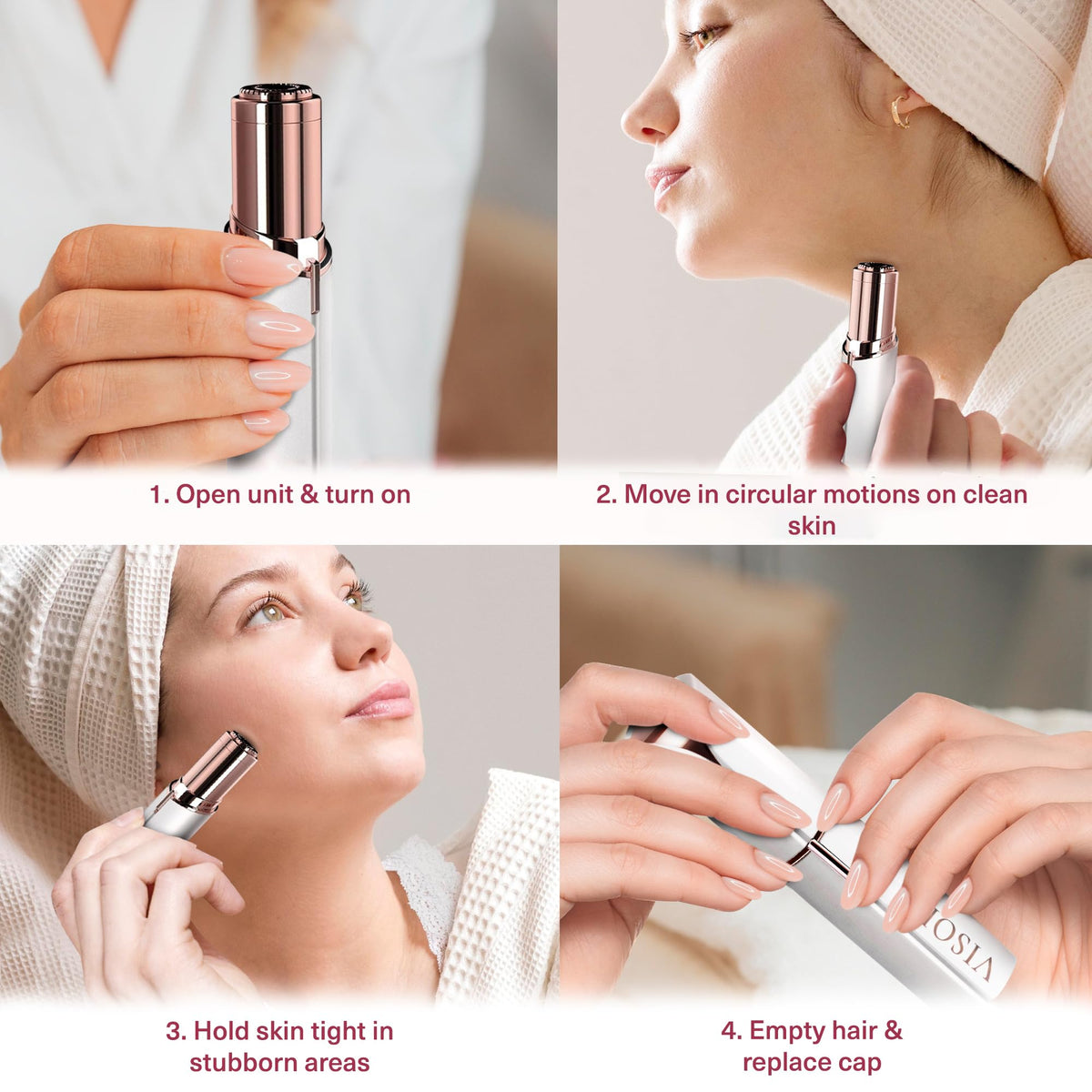 Electric Facial Hair Removal Razor Dermaplaning Trimmer G98468