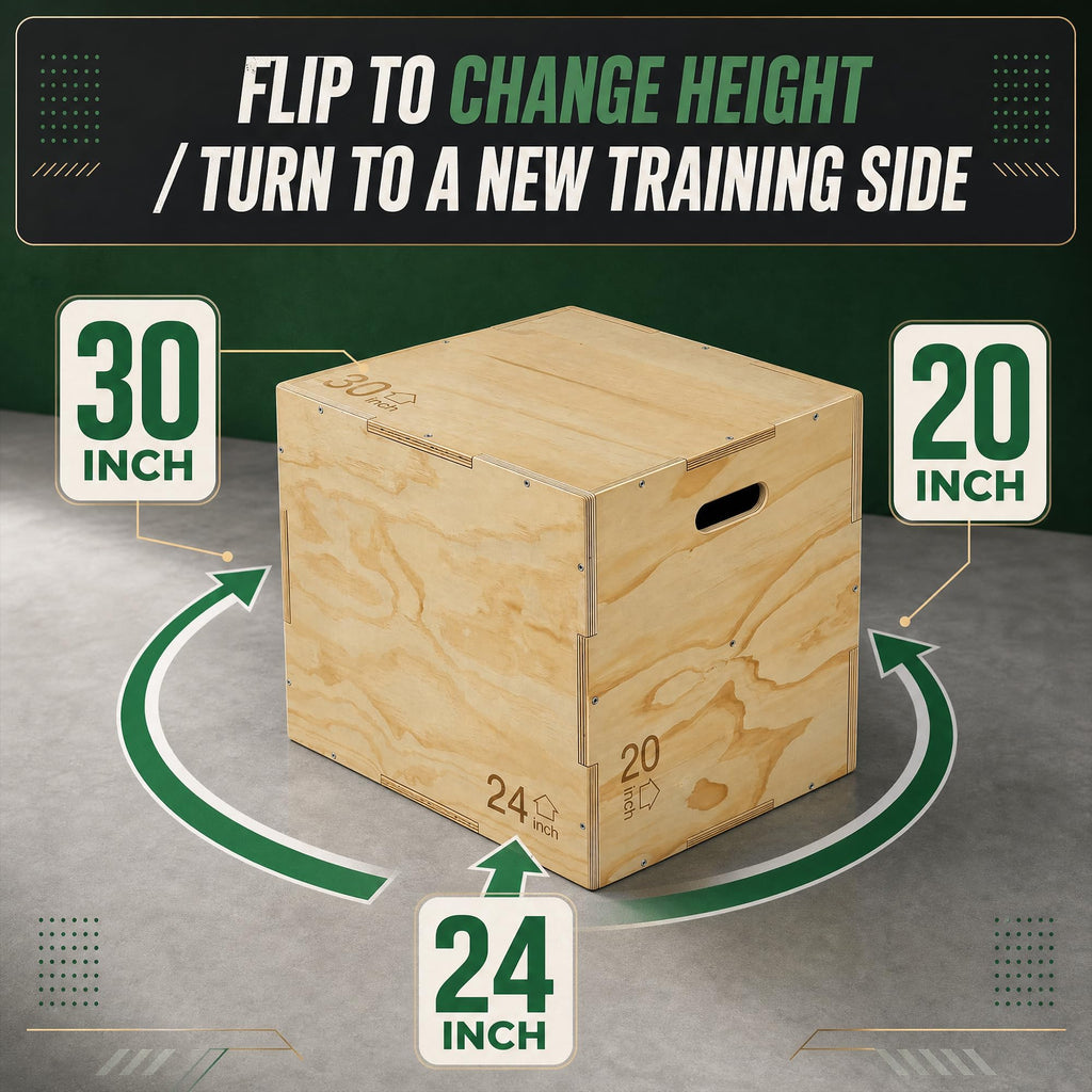 Non-Slip Wooden Plyo Box S934057