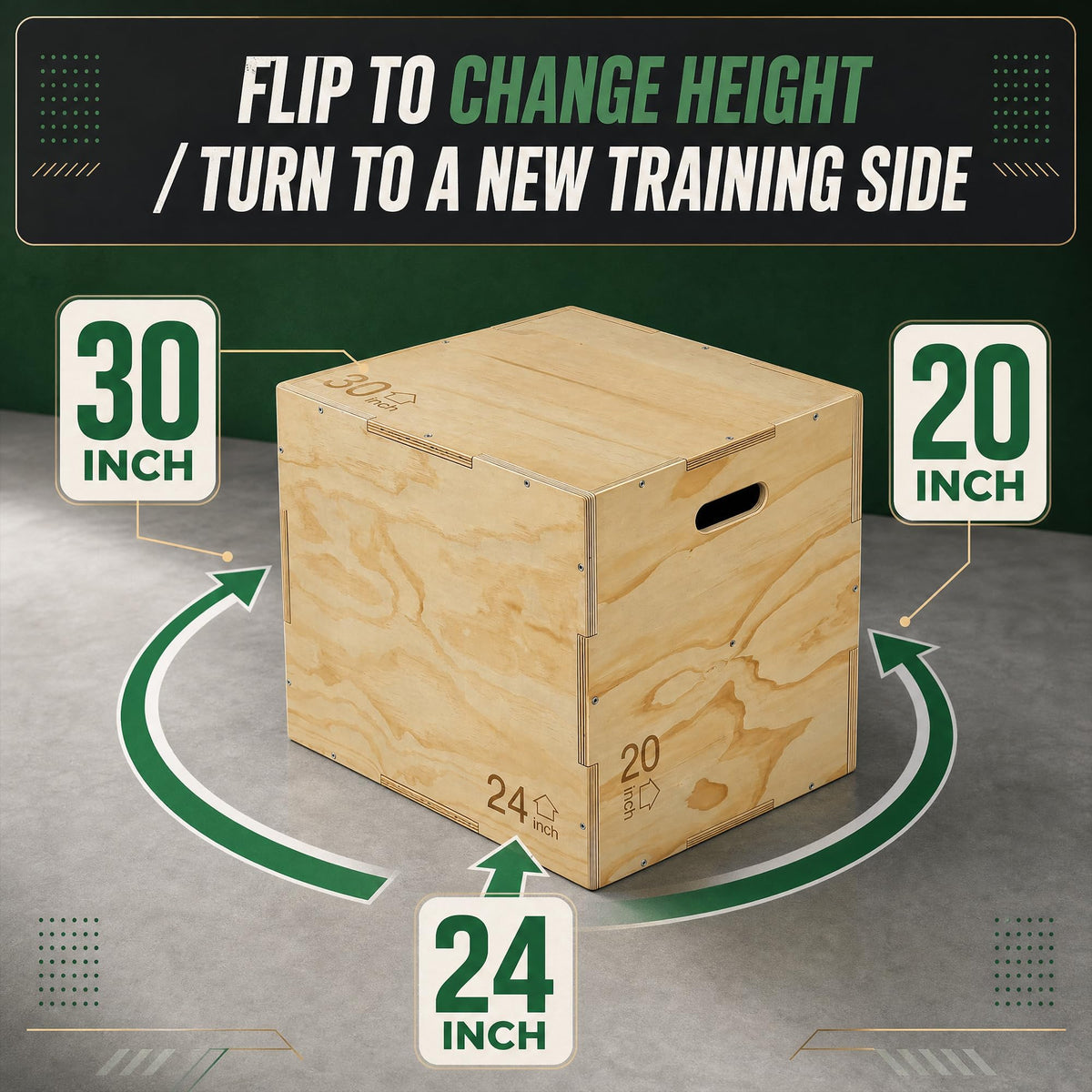Non-Slip Wooden Plyo Box S934057