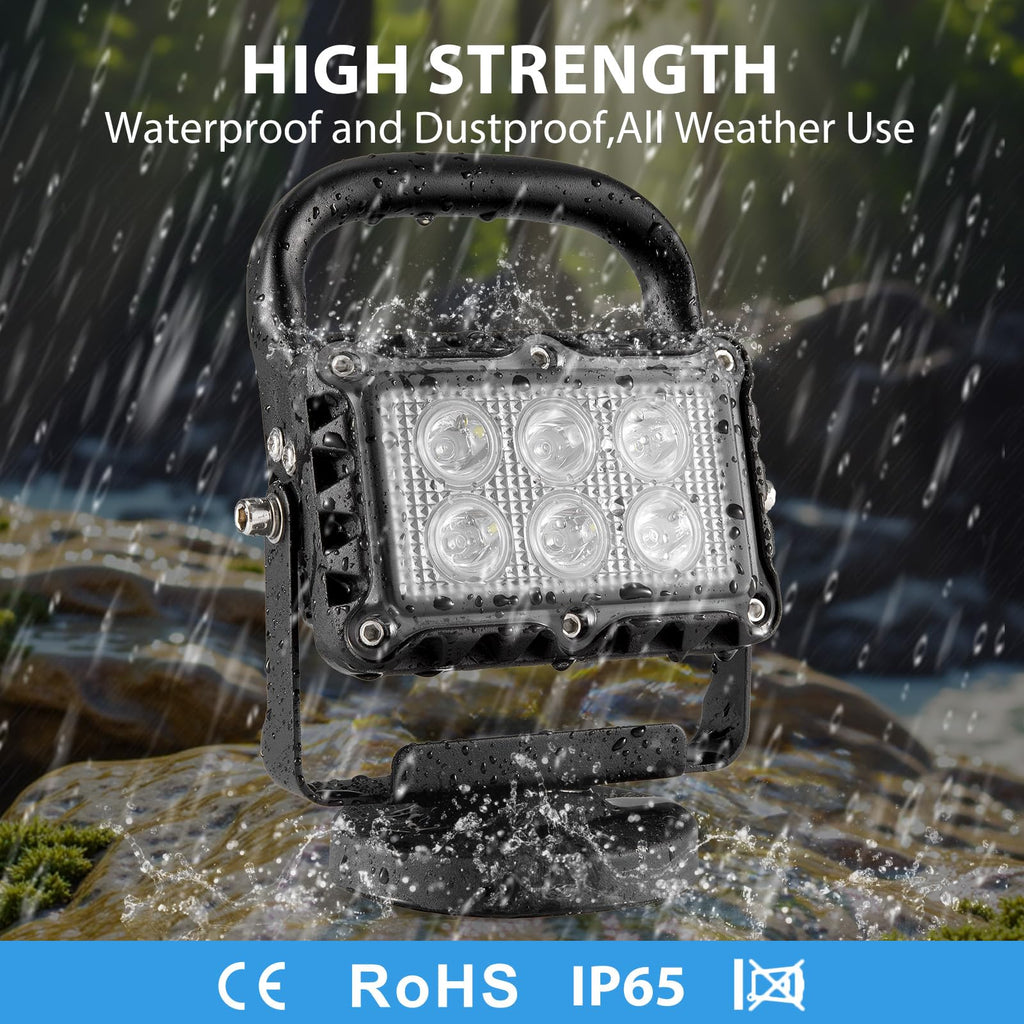 18W LED Work Light 2400 Lumens Aluminum Alloy Magnetic Portable Waterproof B573