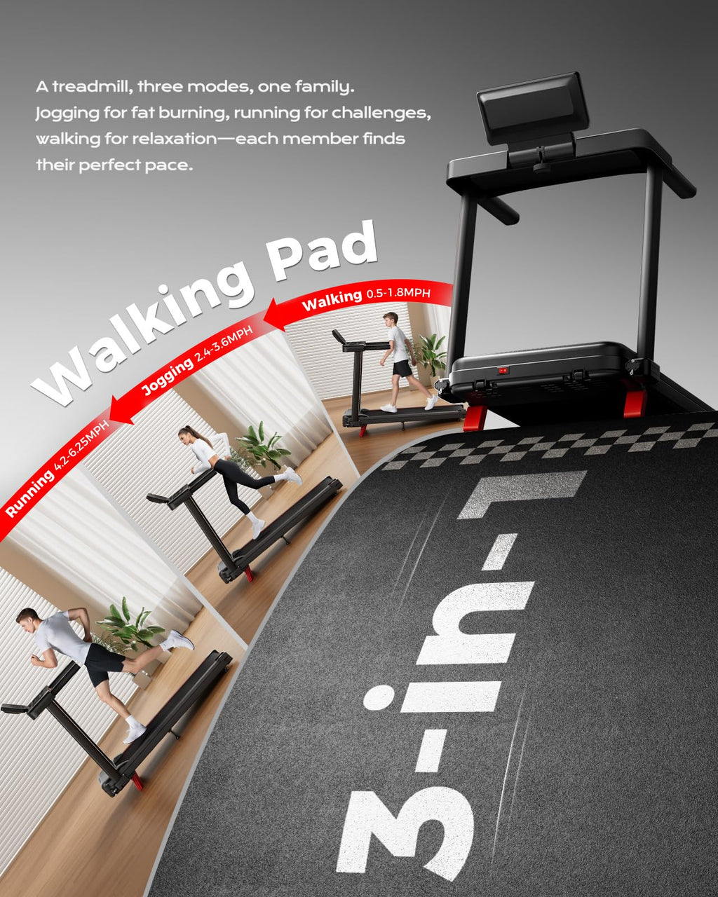 Foldable Treadmill with 12% Incline A420