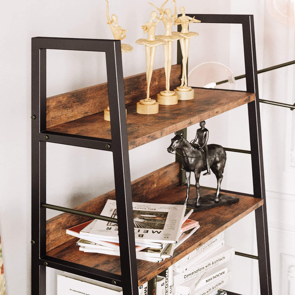 5 Tier Metal Frame Ladder Bookcase A2917
