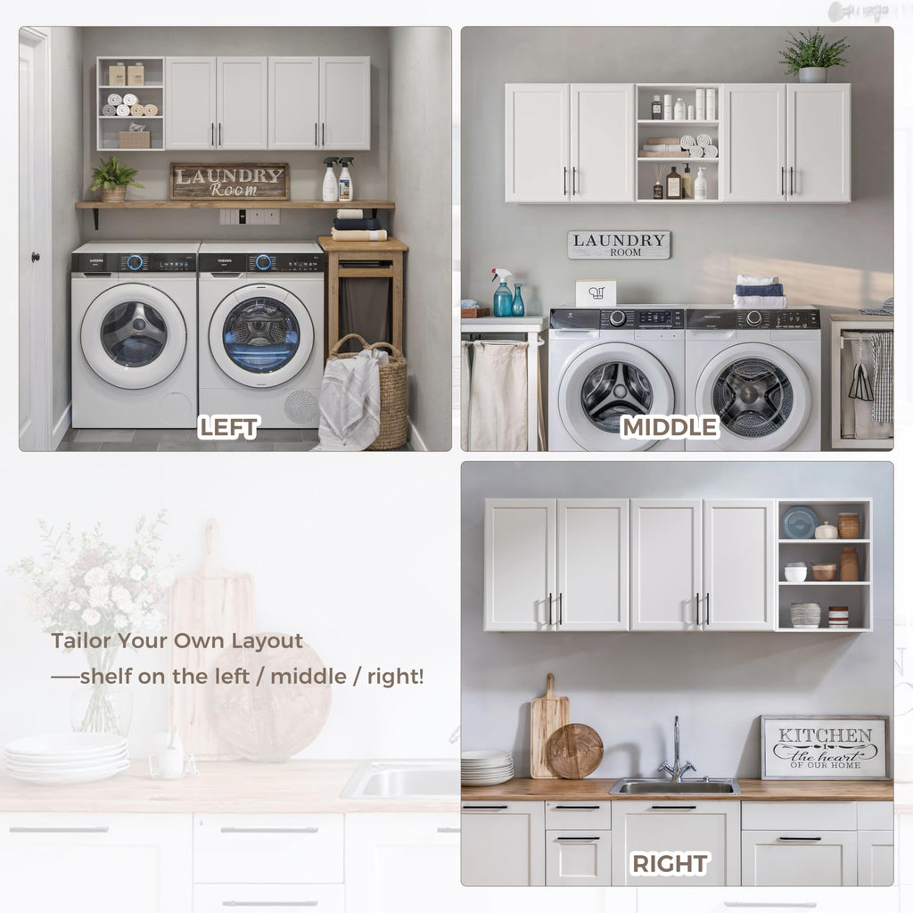 White Wooden Wall Cabinet X25078
