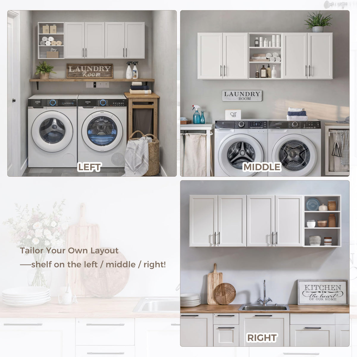 White Wooden Wall Cabinet X25078