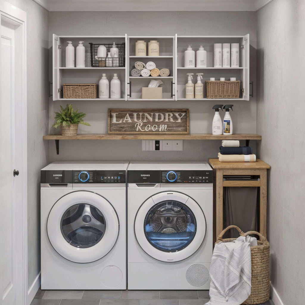 White Wooden Wall Cabinet X25078