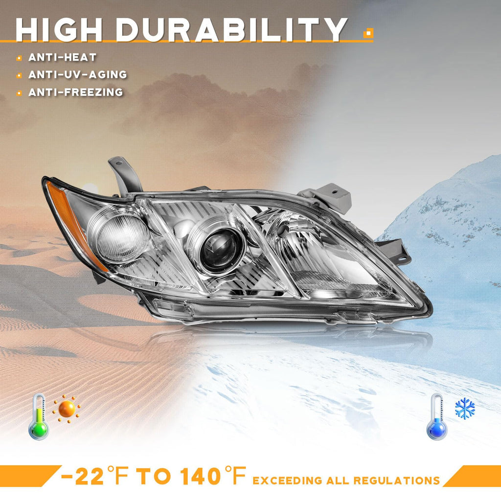 Anti-Fogging Headlights Assembly with H11 HB3 Bulbs P5201