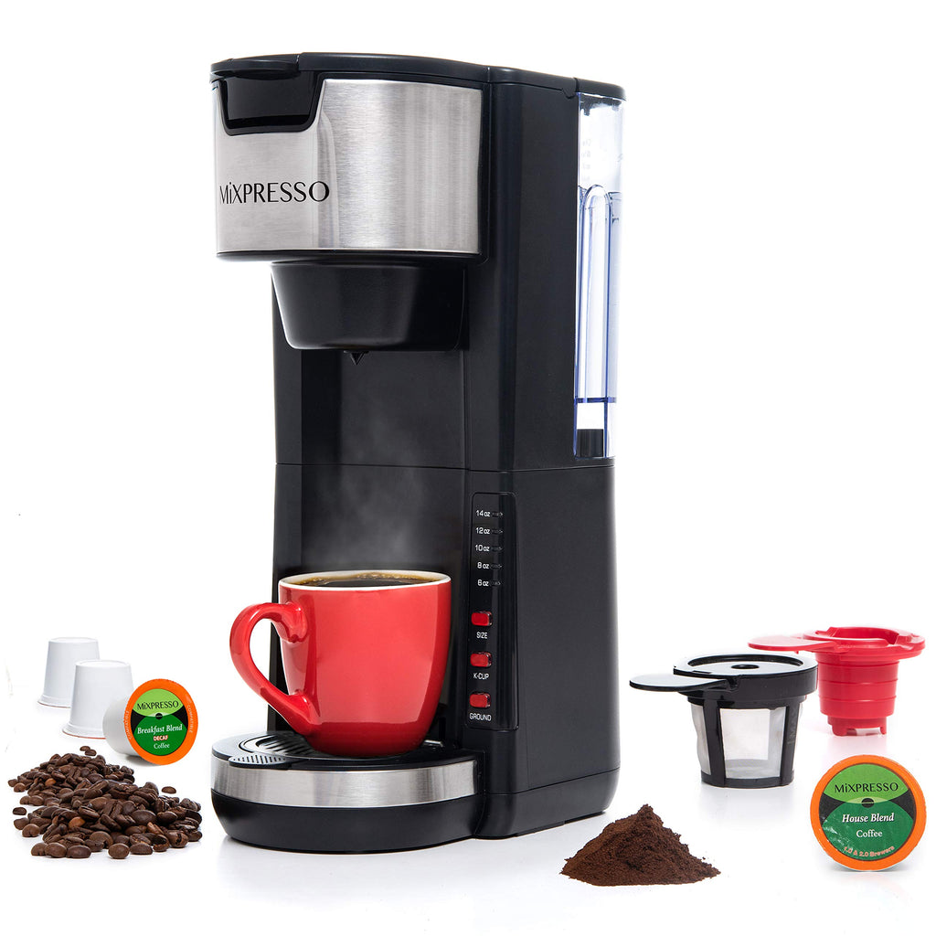 Black Single Serve Coffee Maker 30 oz Y6353