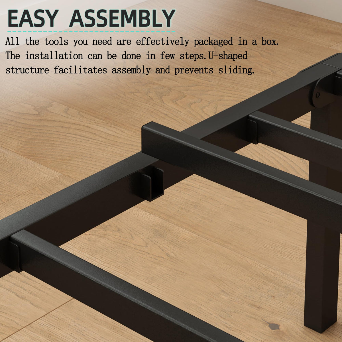 Black Full Size Bed Frame X76469