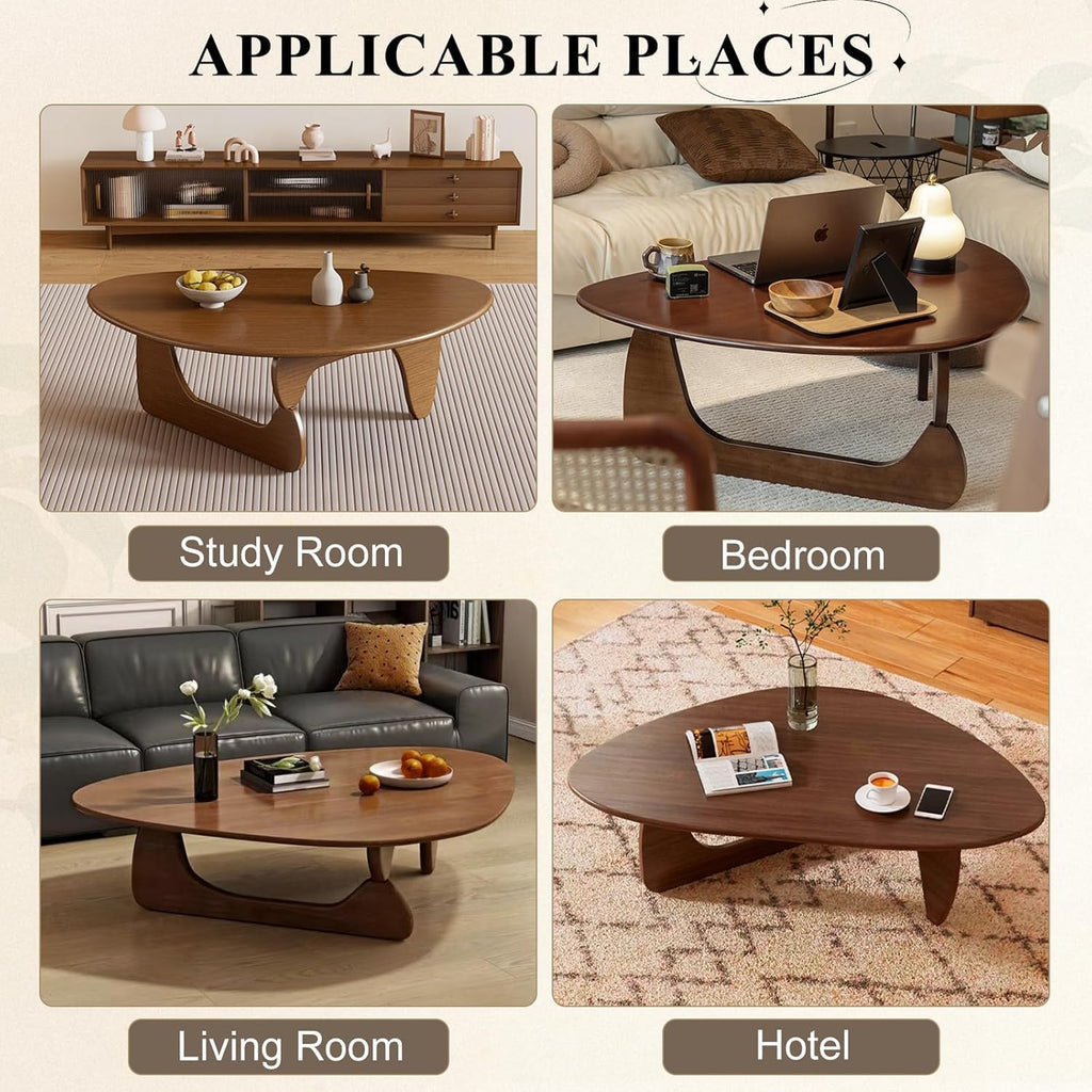Solid Wood Oval Coffee Table 35"Lx24"Wx16"H K950569