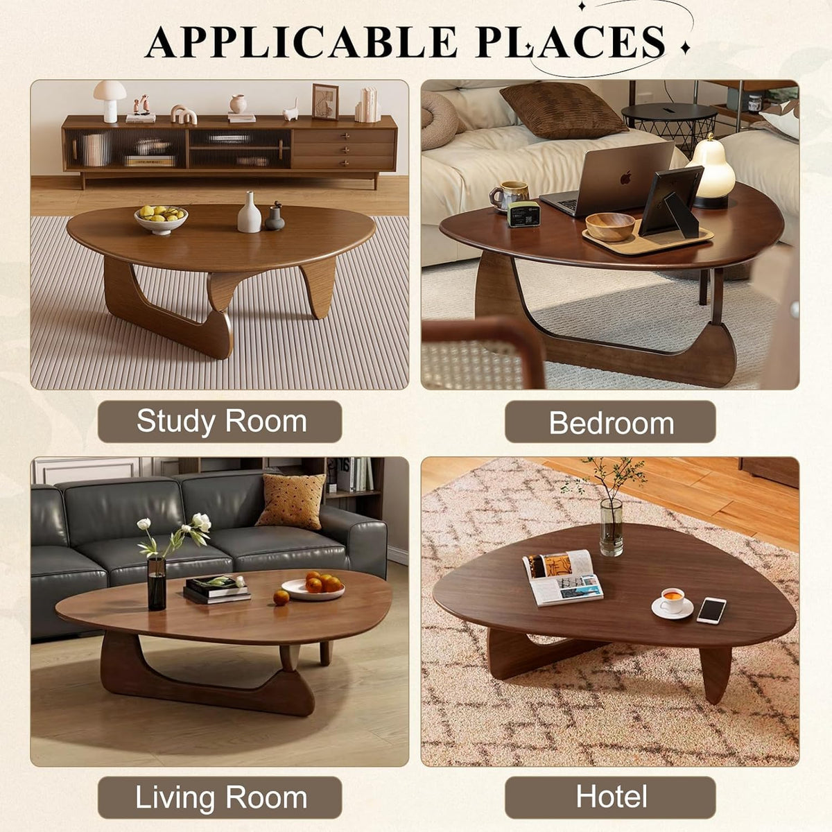 Solid Wood Oval Coffee Table 35"Lx24"Wx16"H K950569