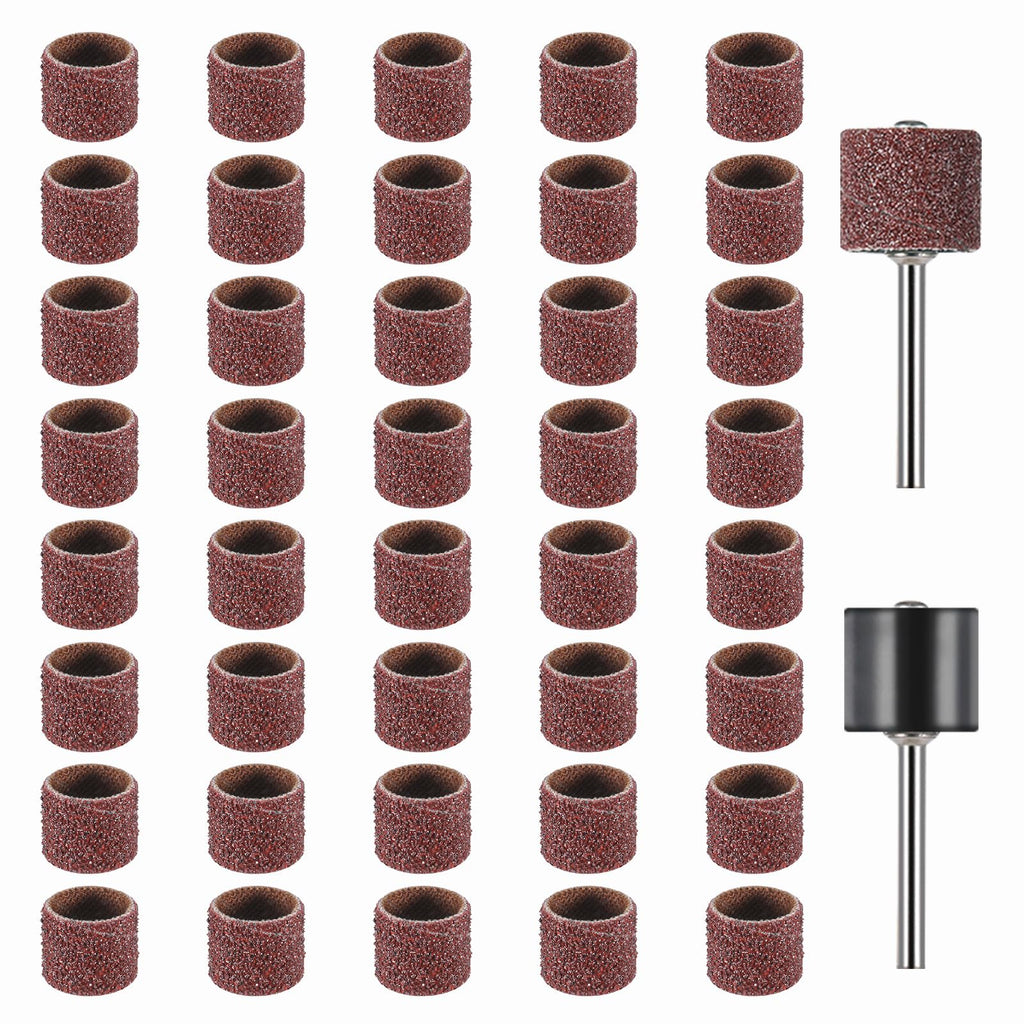 42 Pcs Pet Nail Grinder Replacement Kit with Sanding Bands J399702