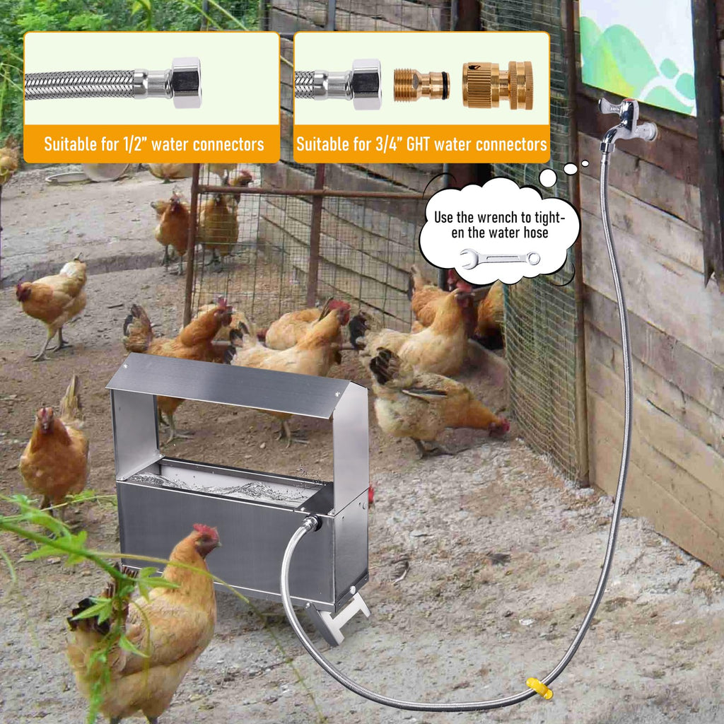 Stainless Steel Automatic Chicken Waterer K6149