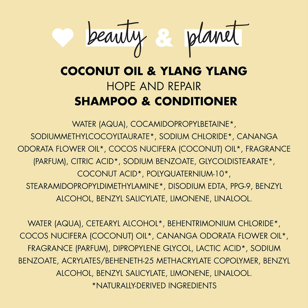 Coconut Oil & Ylang Shampoo and Conditioner 2 Count 13.5 oz C469