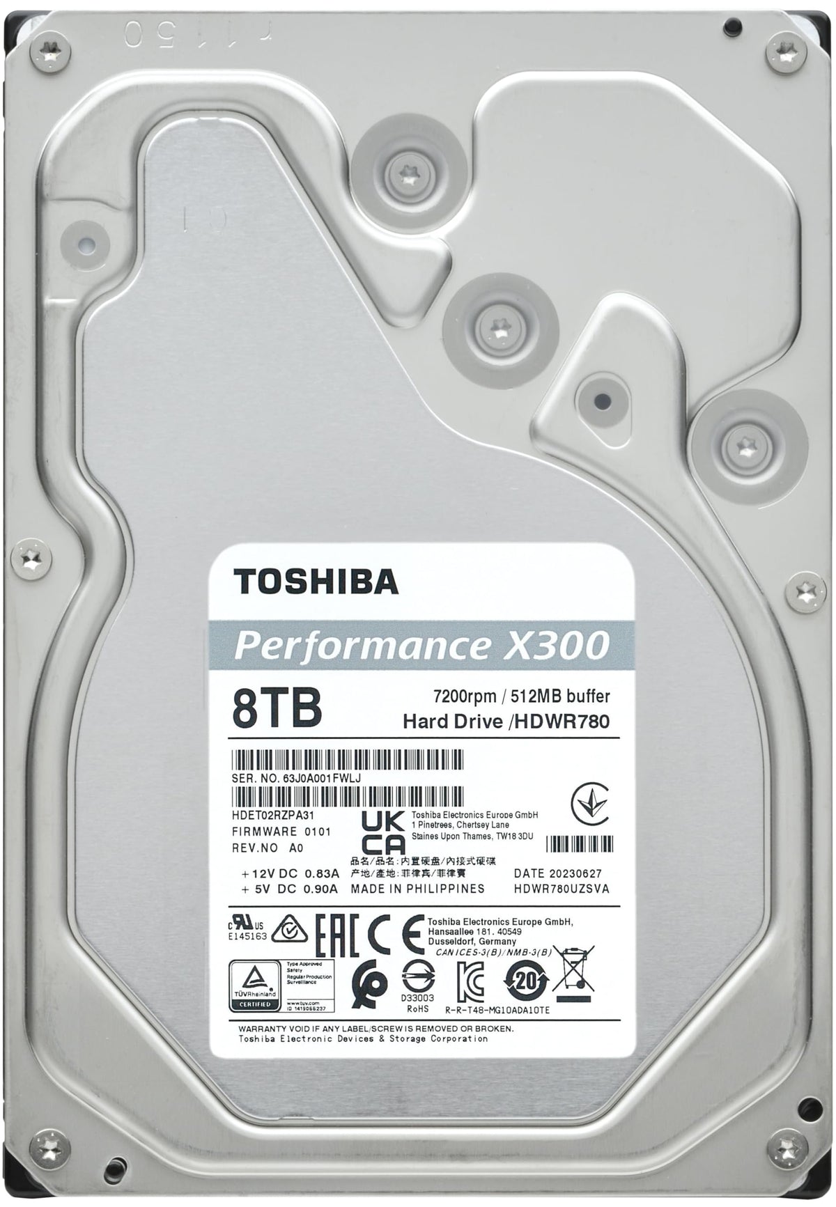 8TB 3.5-Inch Internal Hard Drive Y536