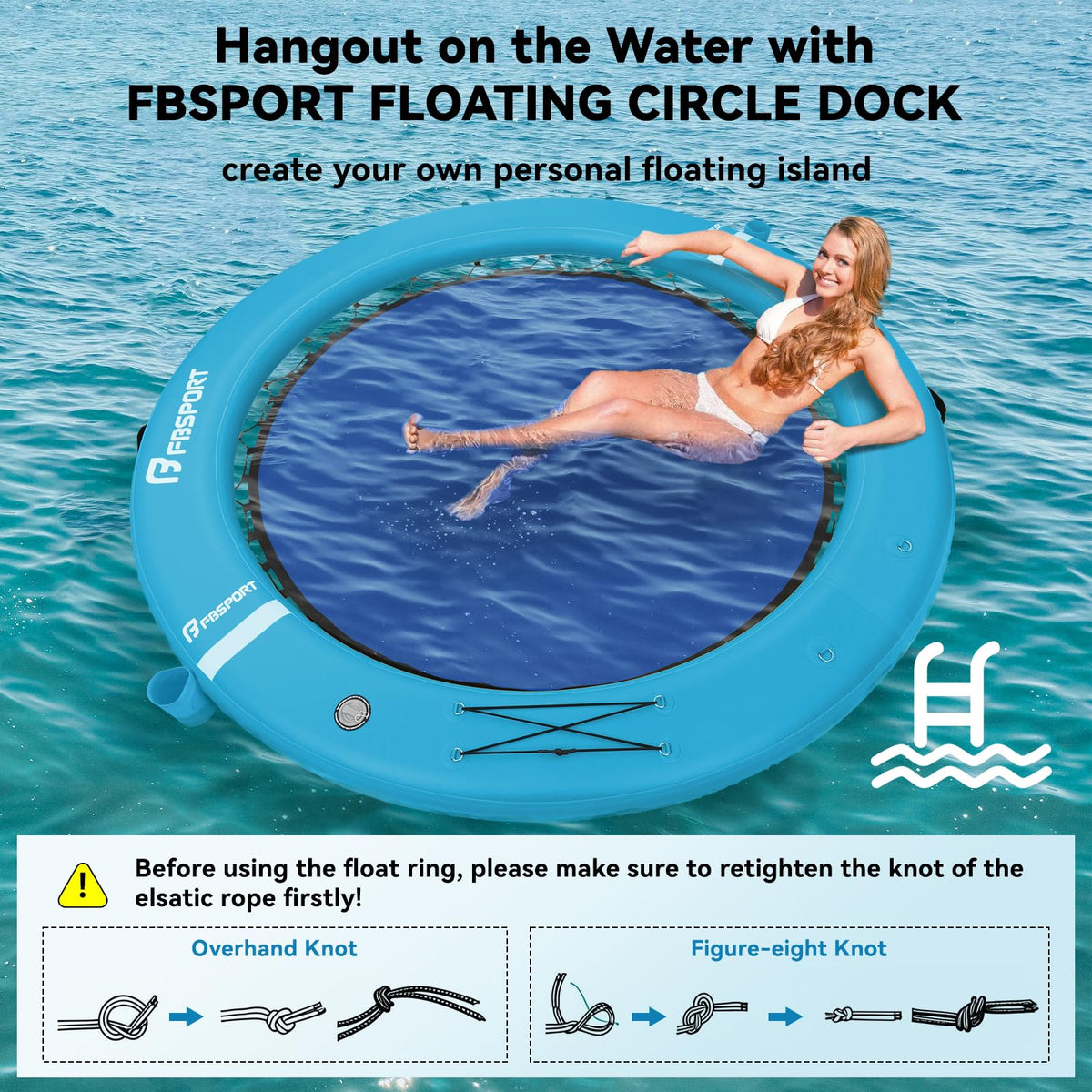 Inflatable Water Hammock Floating Ring R987605