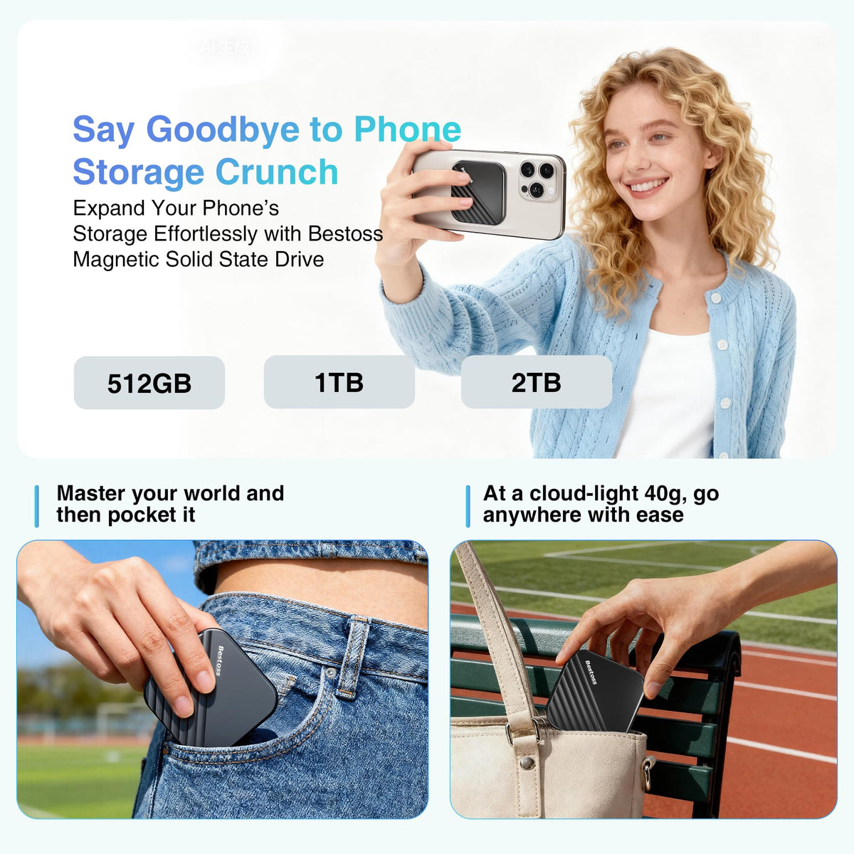 512GB Portable Magnetic SSD C355464