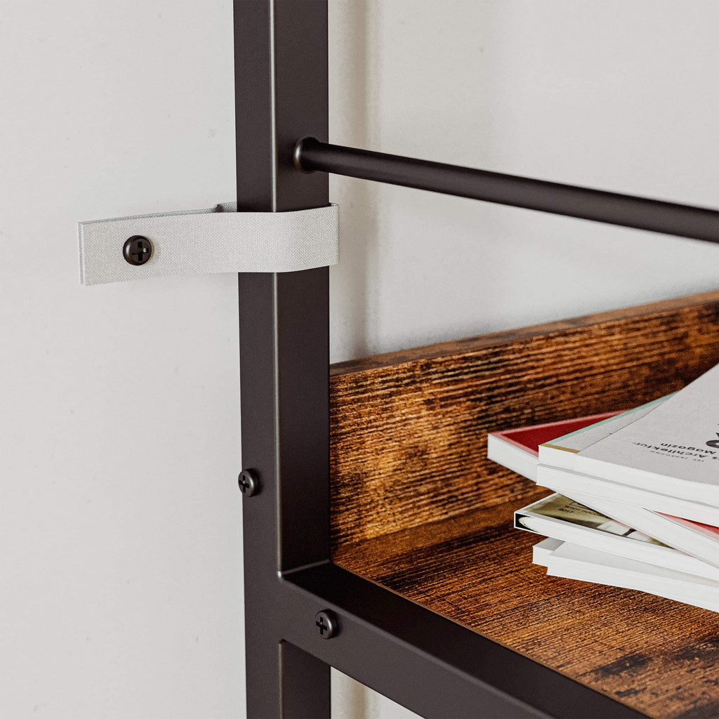 5 Tier Metal Frame Ladder Bookcase A2917